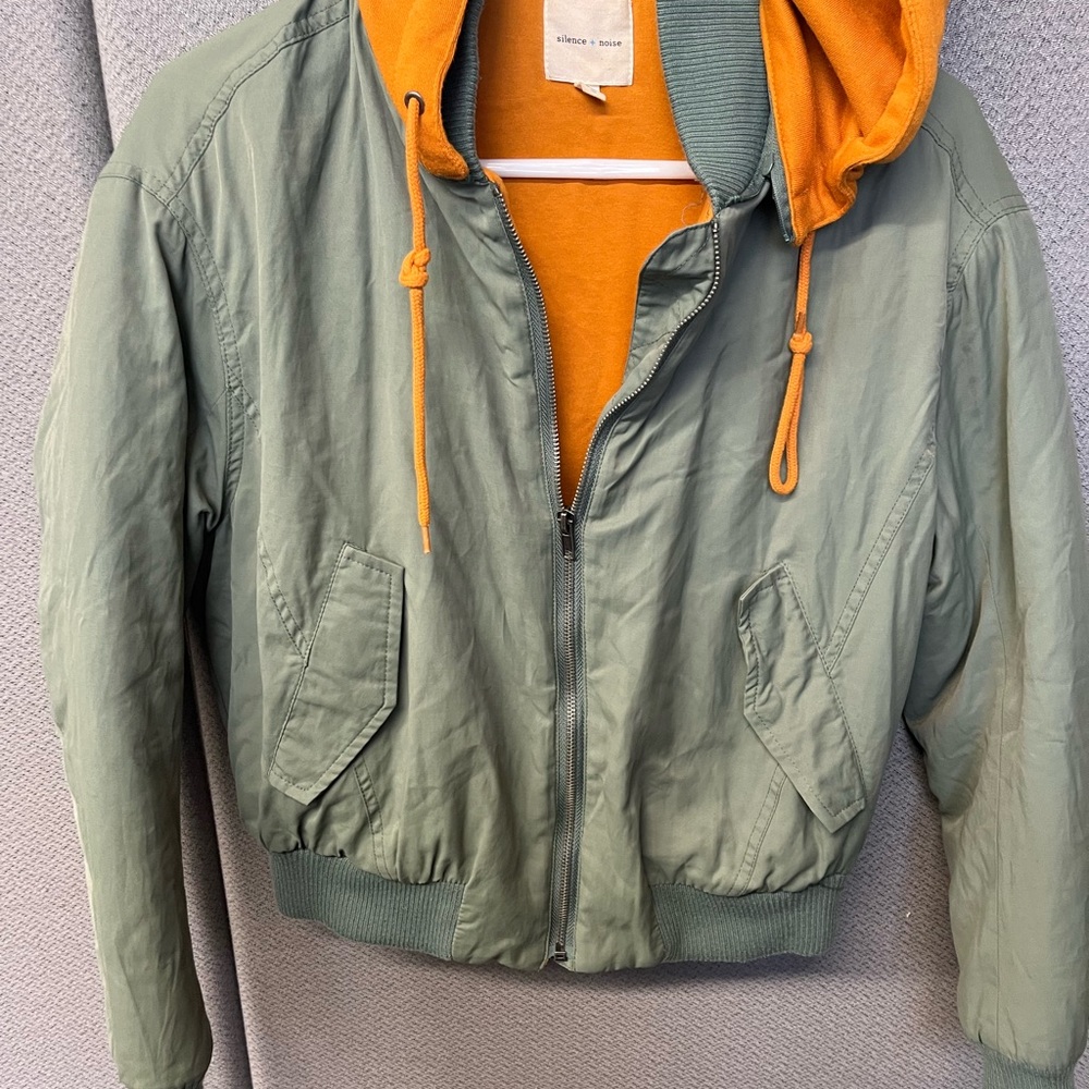 Anthropologie Green and Orange Jacket - Picture 2 of 15